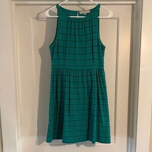 LOFT Teal Sleeveless Mini Dress
